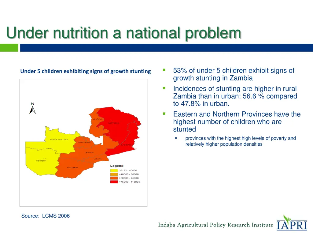 under nutrition a national problem