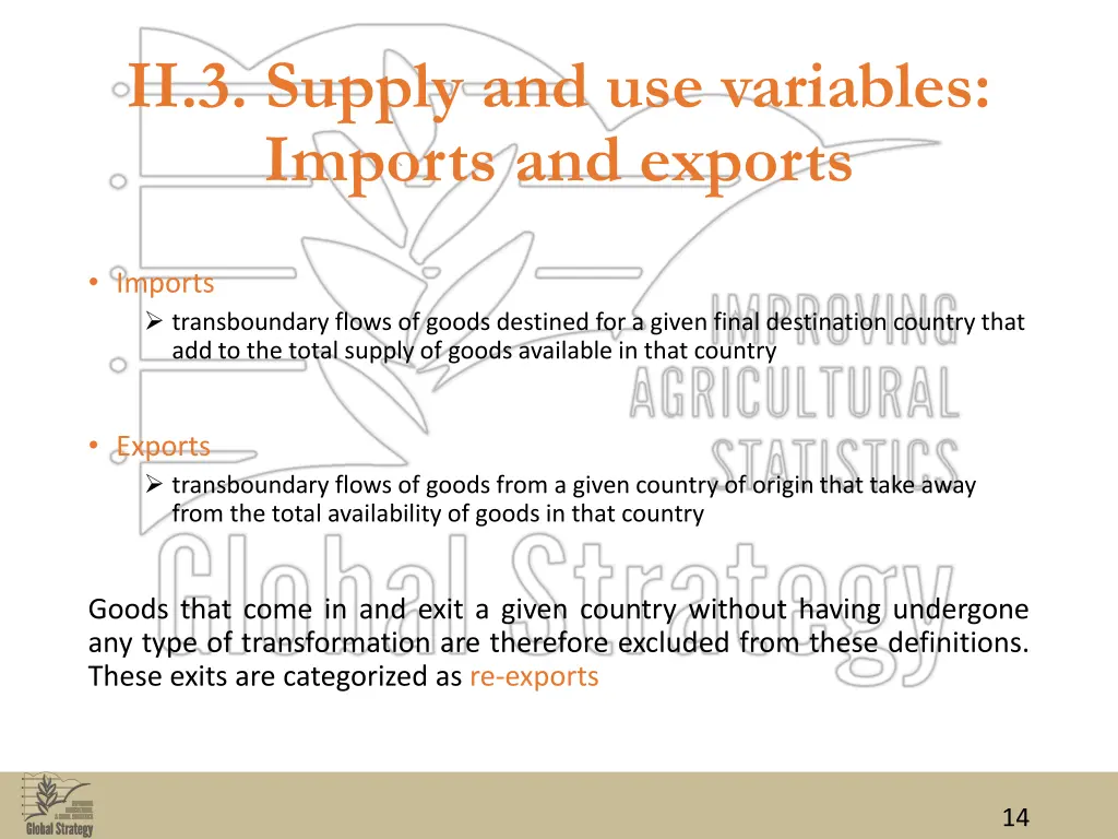 ii 3 supply and use variables imports and exports