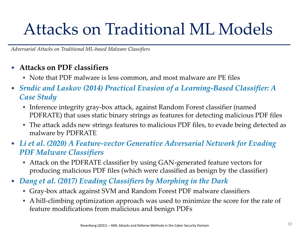 attacks on traditional ml models 3