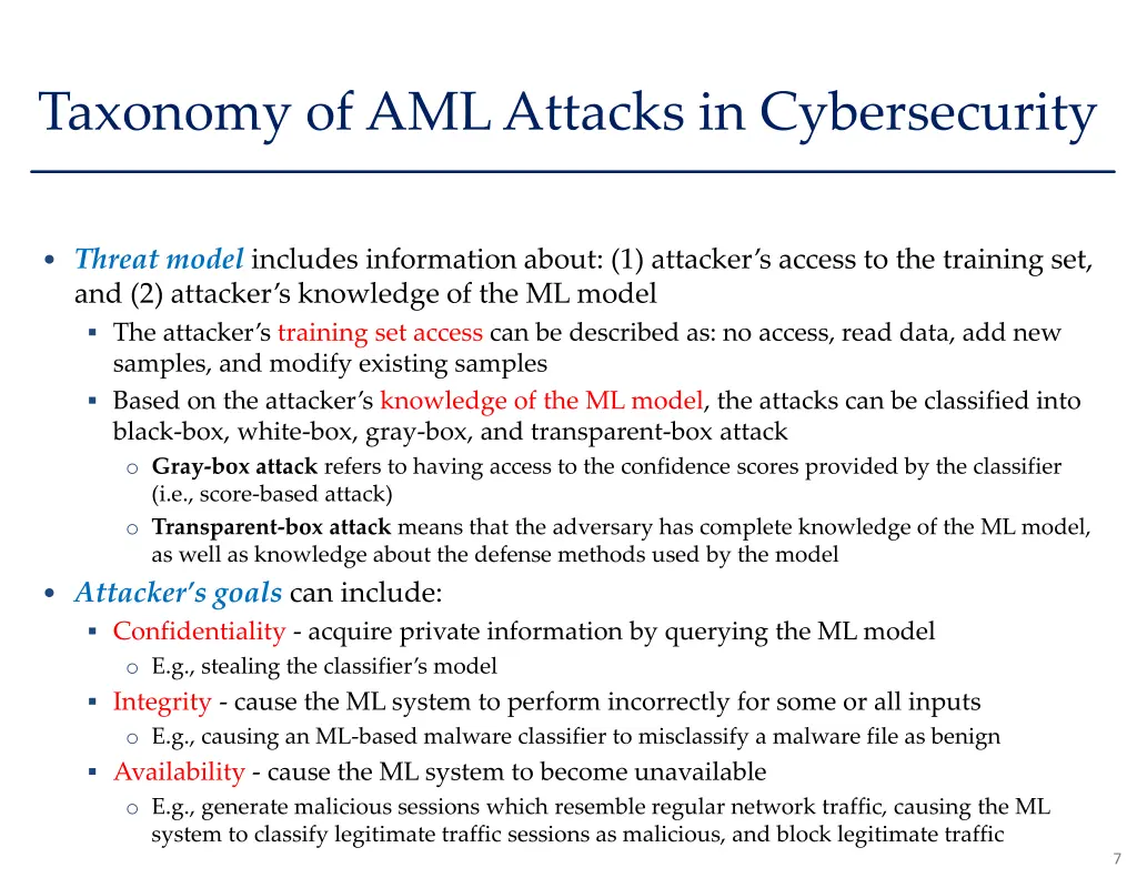 taxonomy of aml attacks in cybersecurity 1