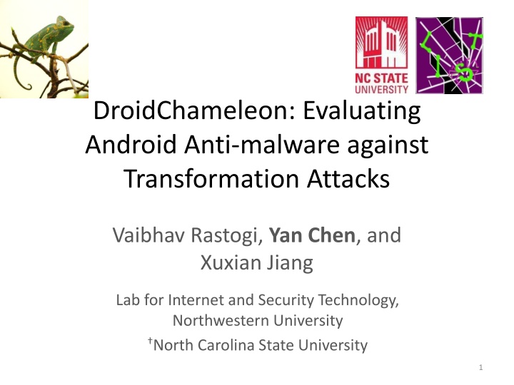 droidchameleon evaluating android anti malware