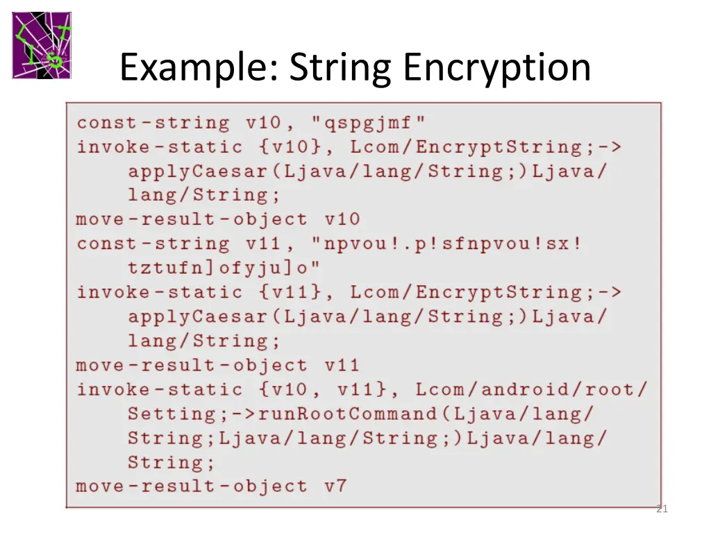 example string encryption 1