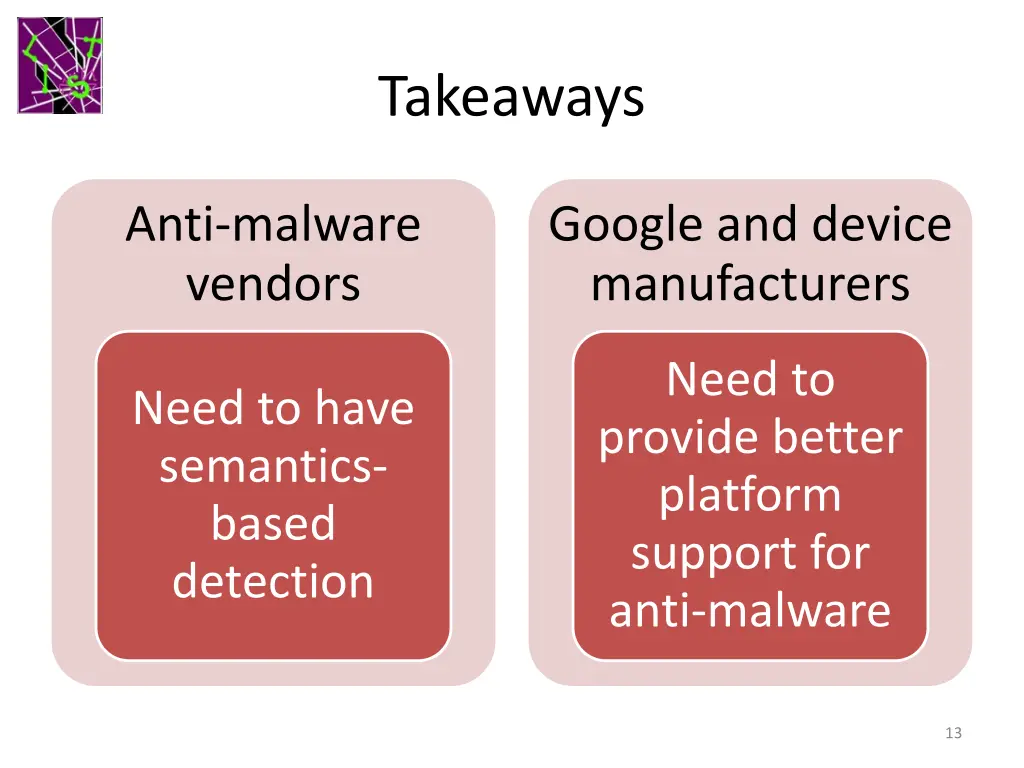 takeaways