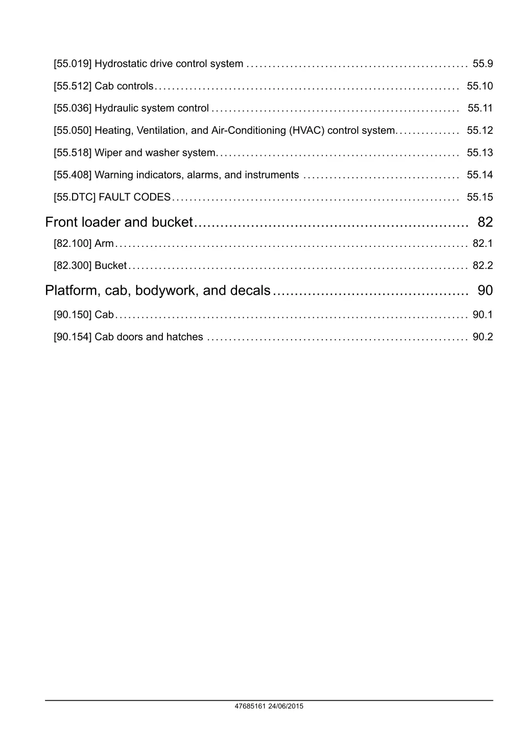 55 019 hydrostatic drive control system 55 9