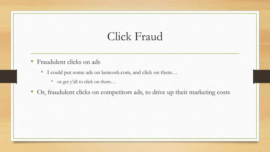 click fraud