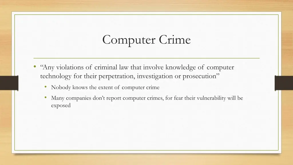 computer crime