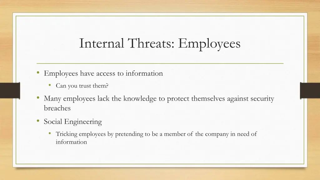 internal threats employees