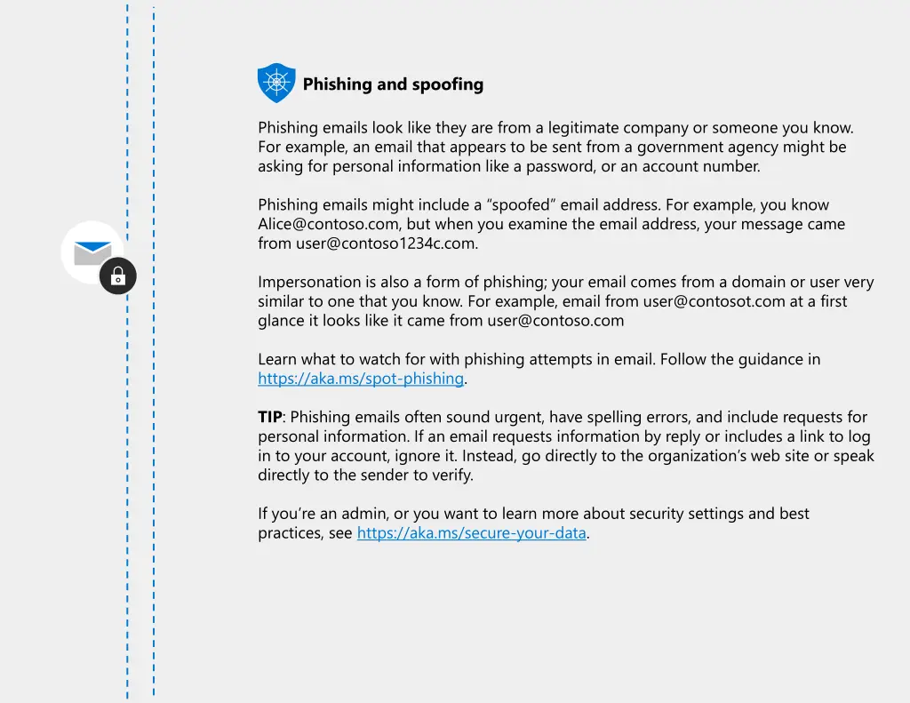 phishing and spoofing