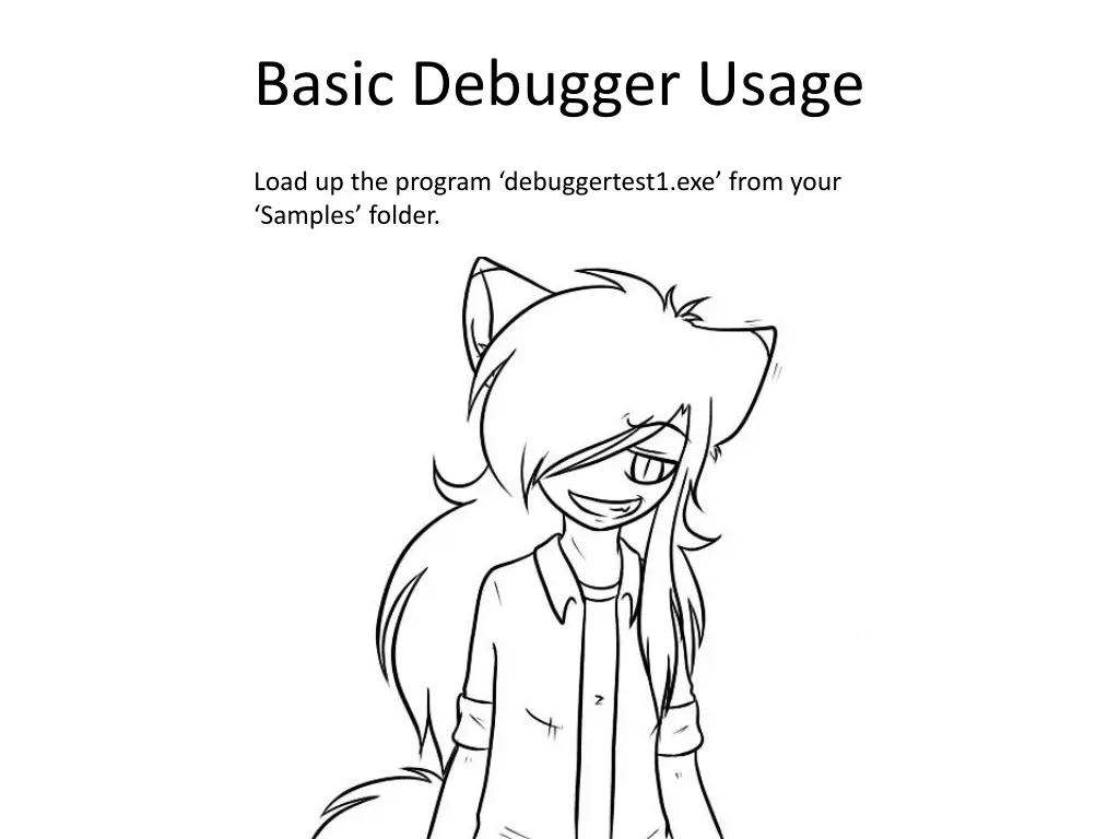 basic debugger usage