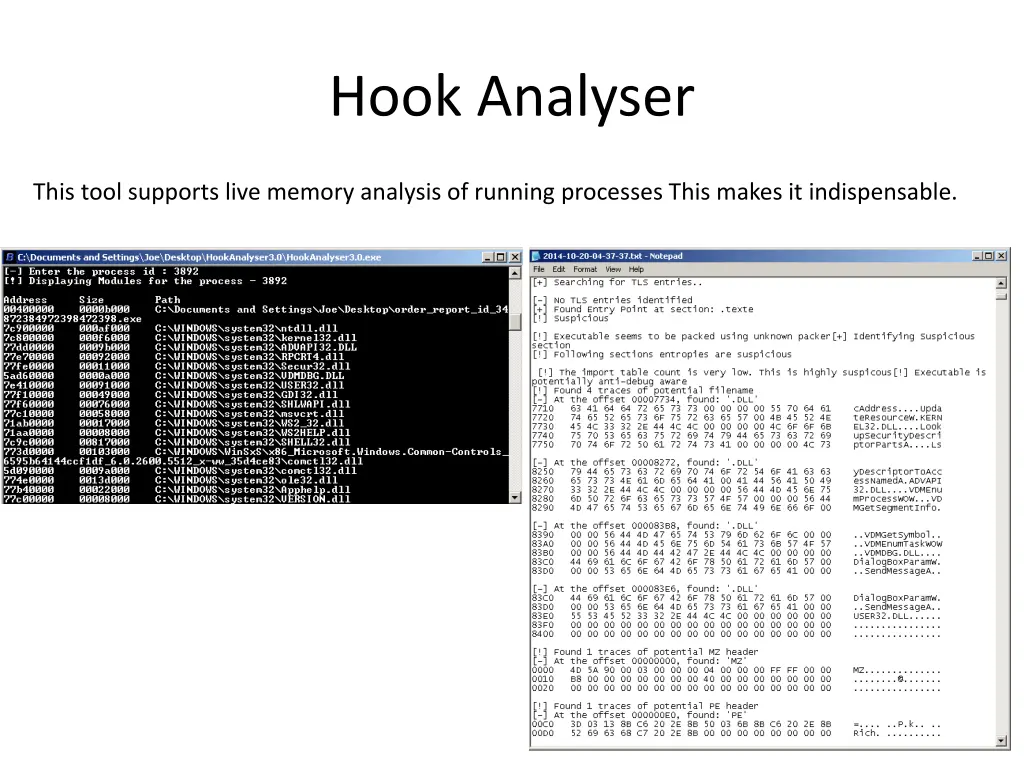 hook analyser