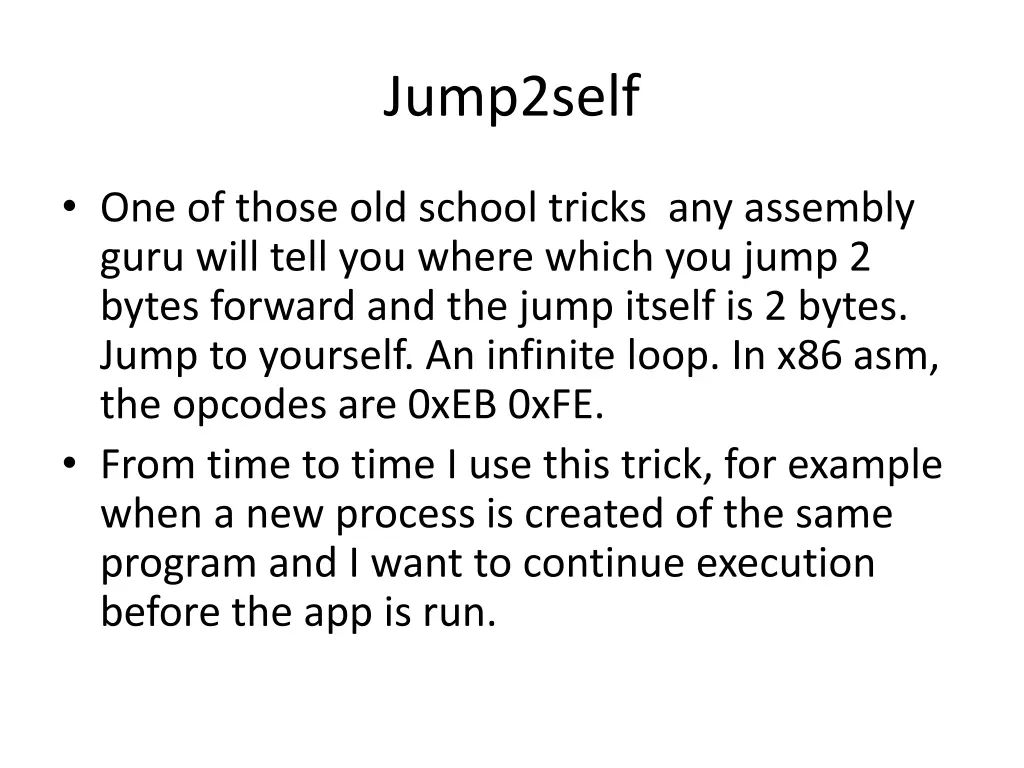 jump2self