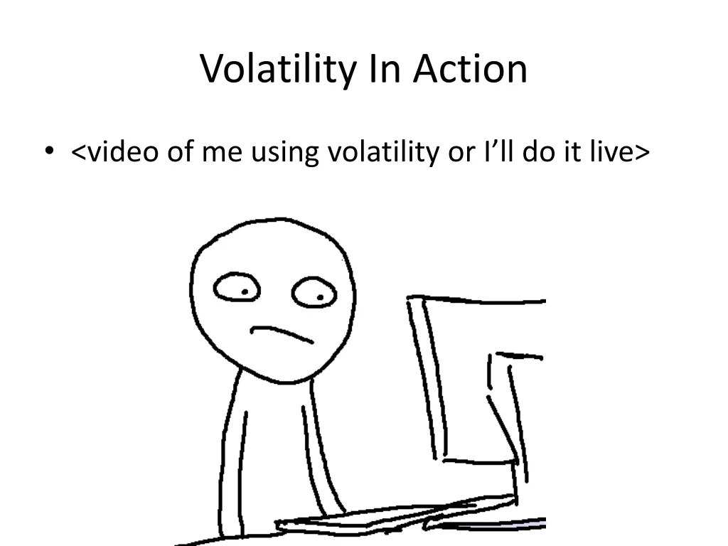 volatility in action