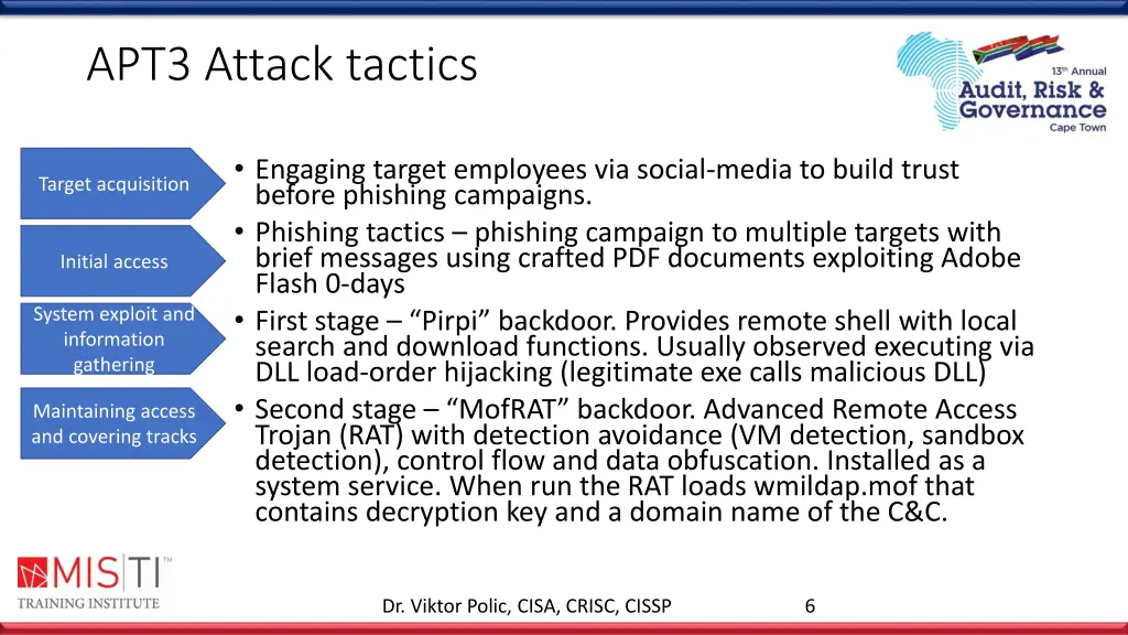 apt3 attack tactics