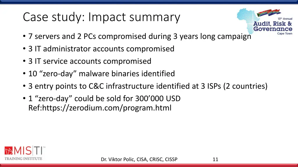 case study impact summary