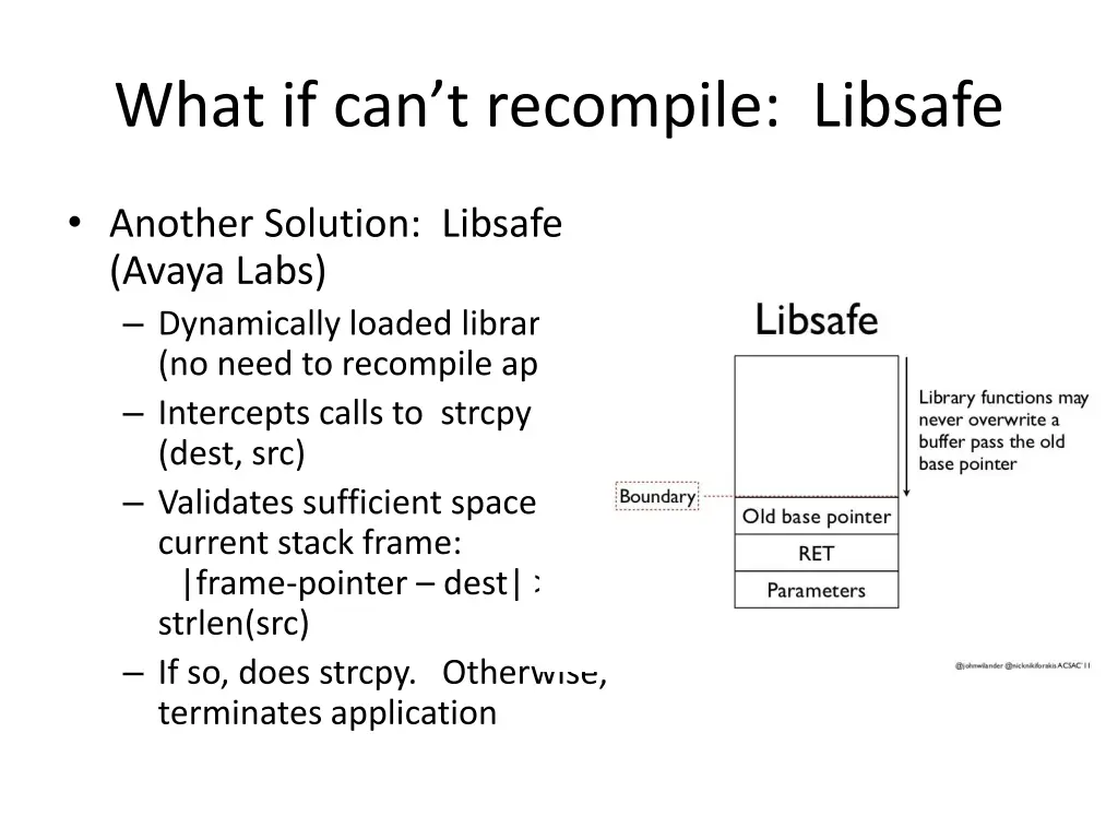 what if can t recompile libsafe