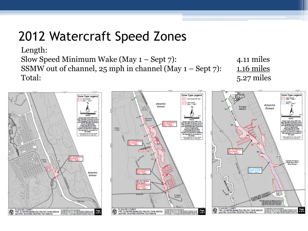 2012 watercraft speed zones length slow speed