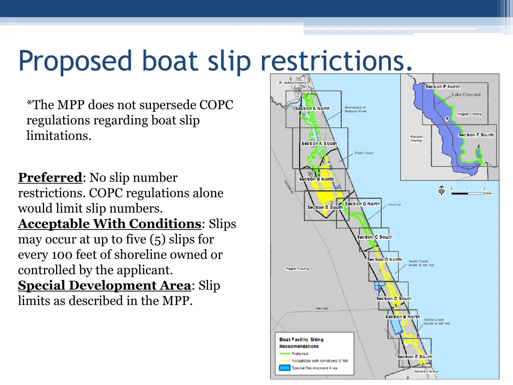 proposed boat slip restrictions