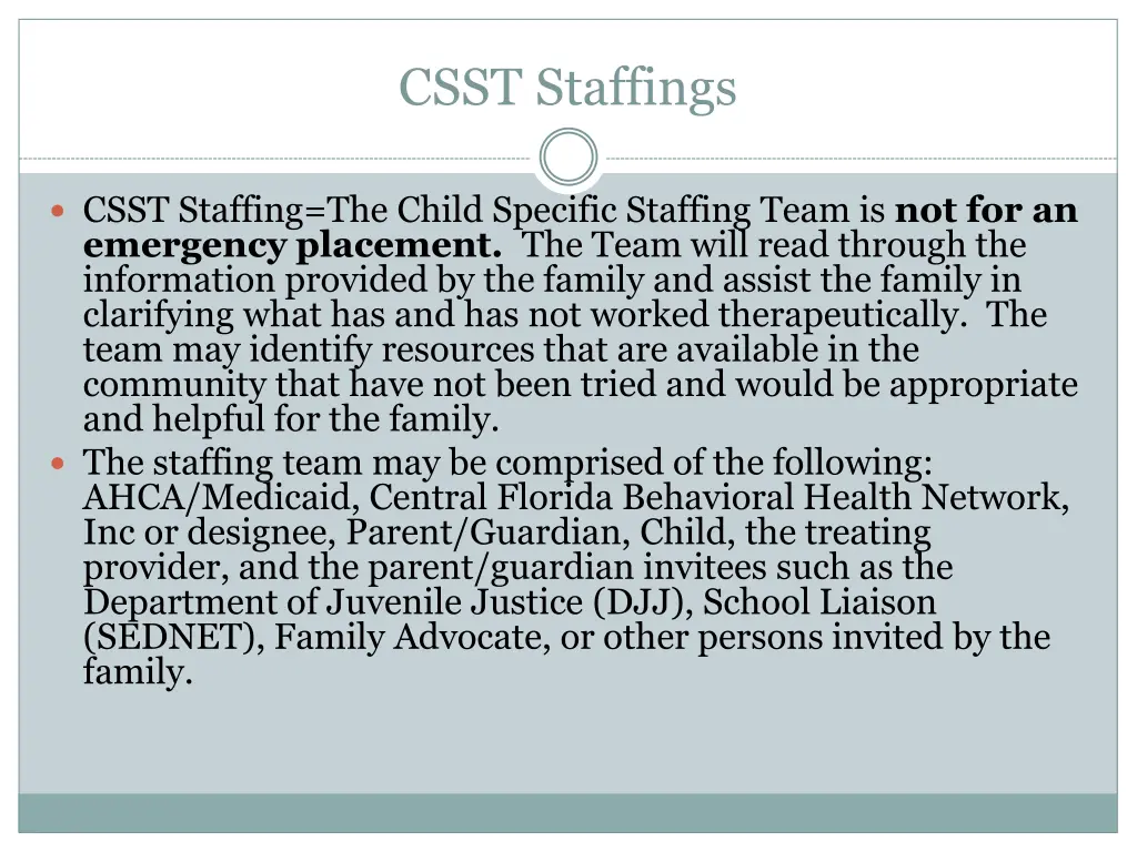 csst staffings