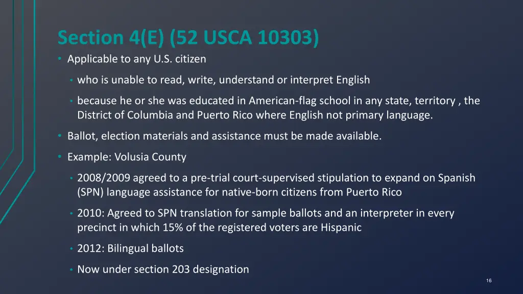 section 4 e 52 usca 10303 applicable