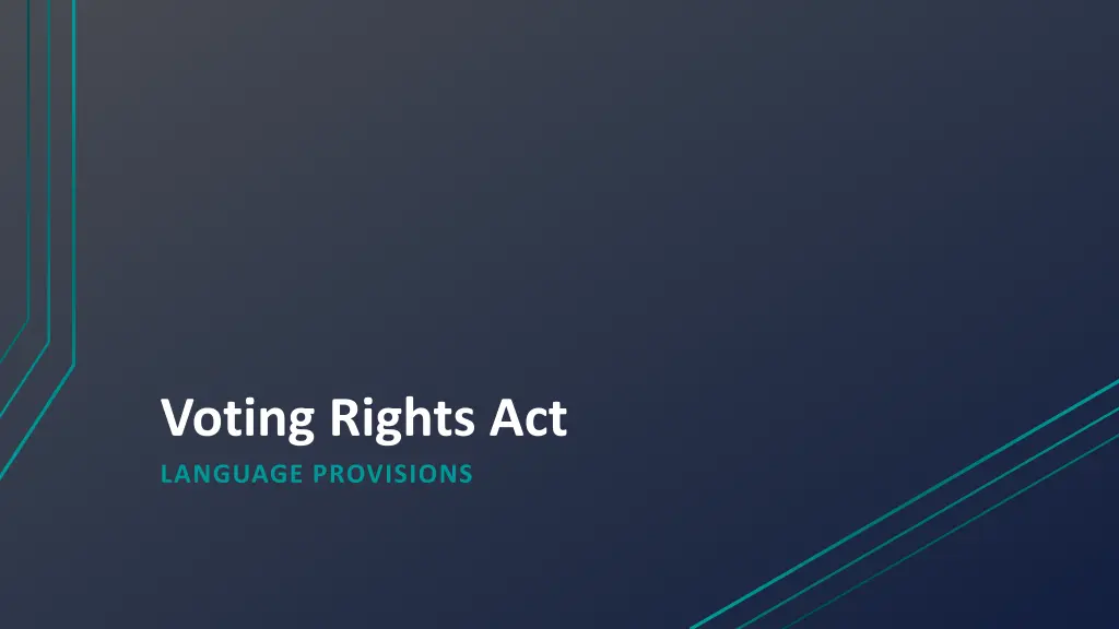 voting rights act language provisions