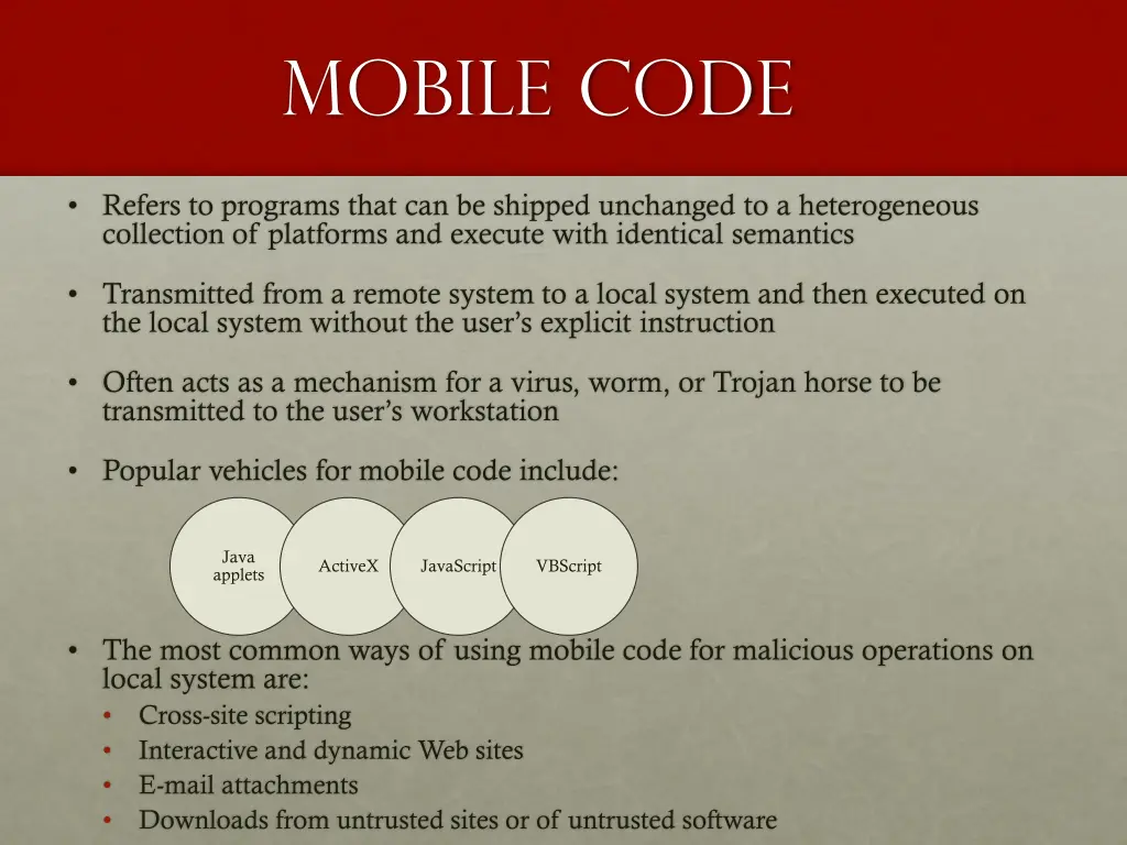 mobile code