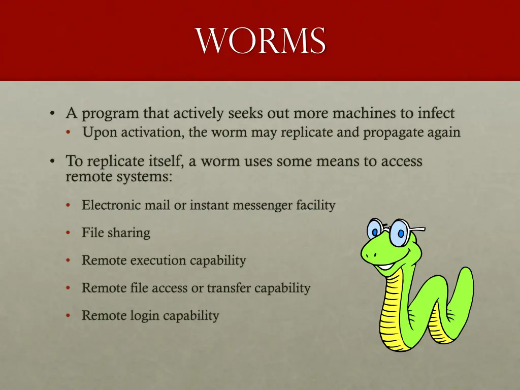 worms