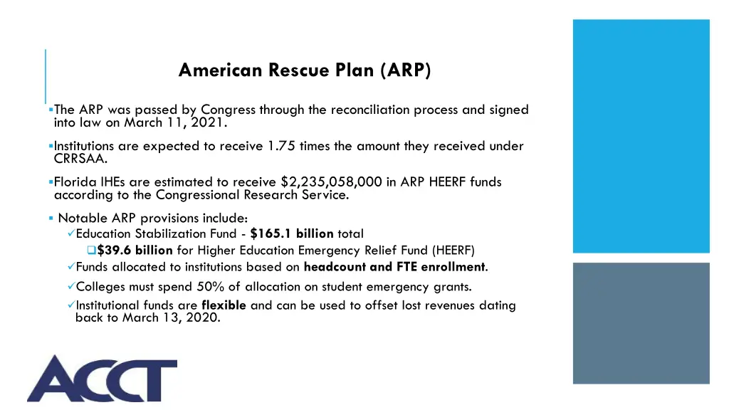 american rescue plan arp