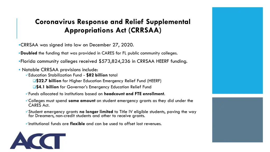 coronavirus response and relief supplemental