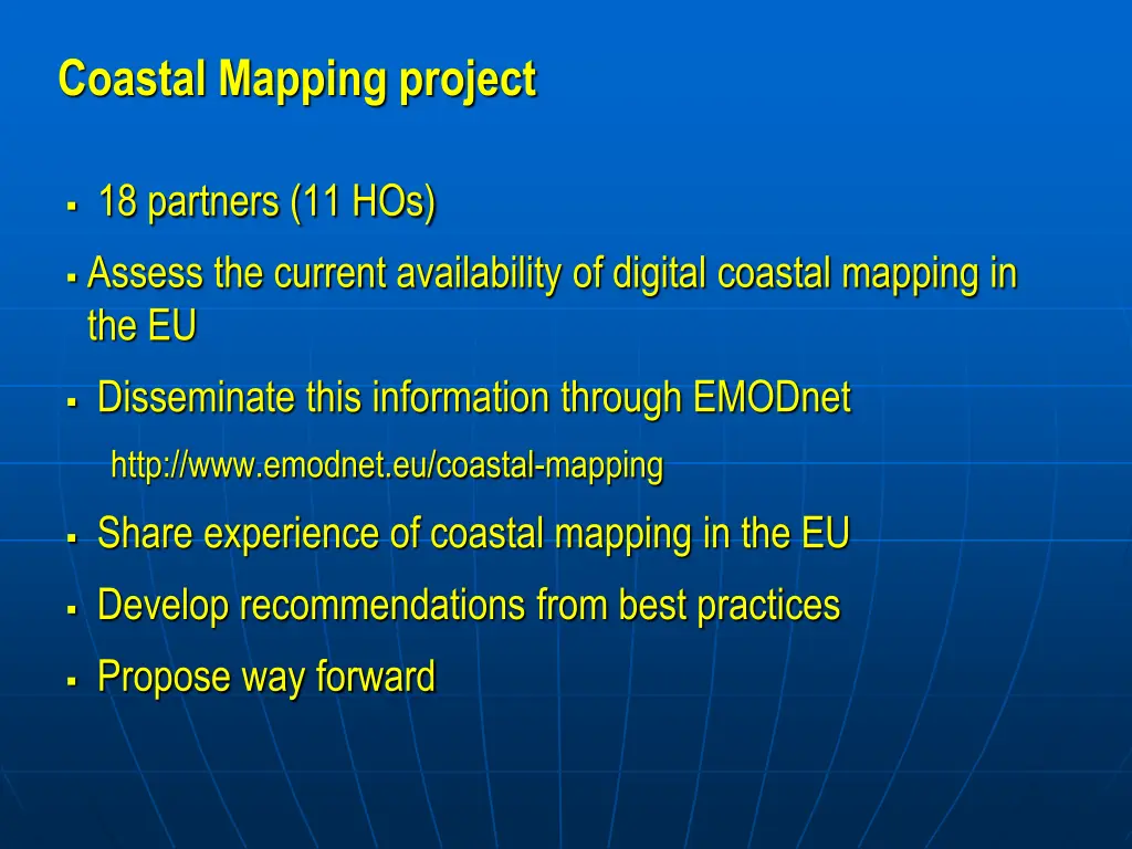 coastal mapping project