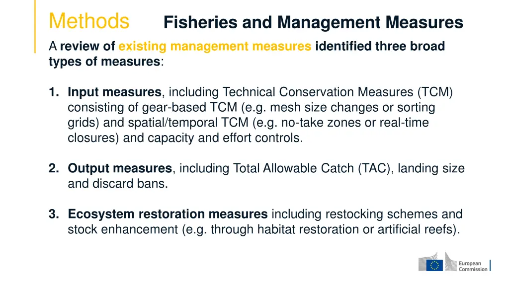 methods a review of existing management measures