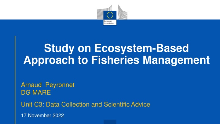 study on ecosystem based approach to fisheries