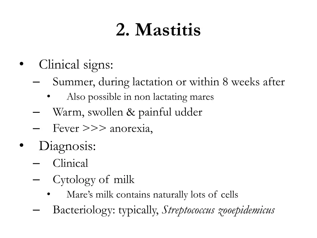 2 mastitis