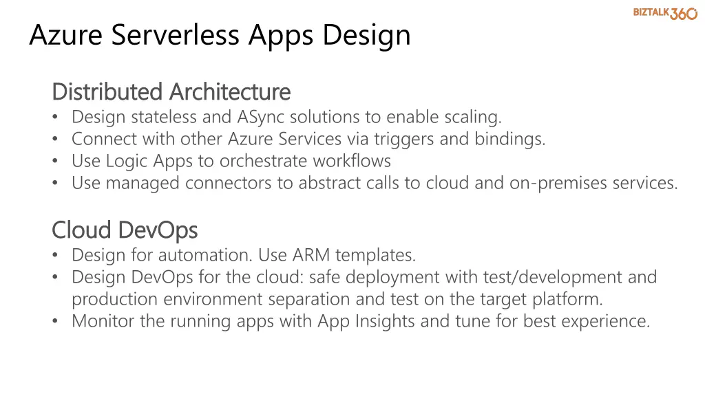 azure serverless apps design