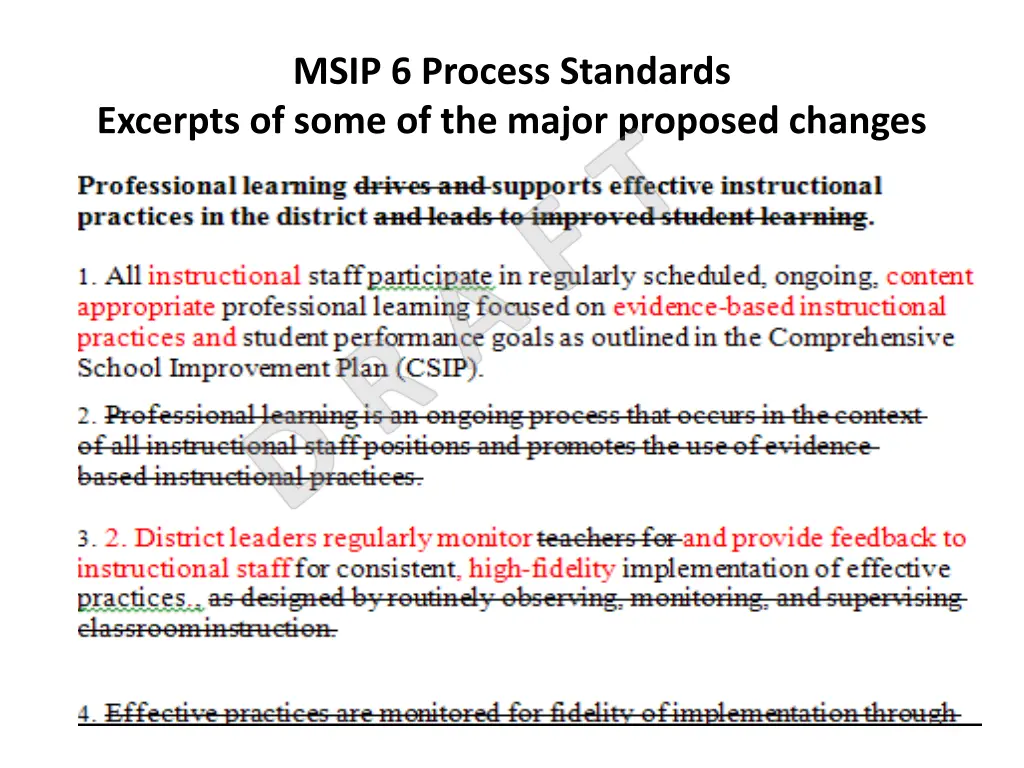 msip 6 process standards excerpts of some