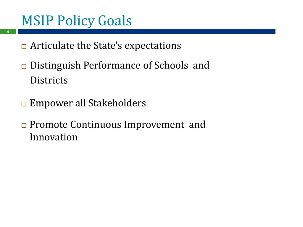 msip policygoals