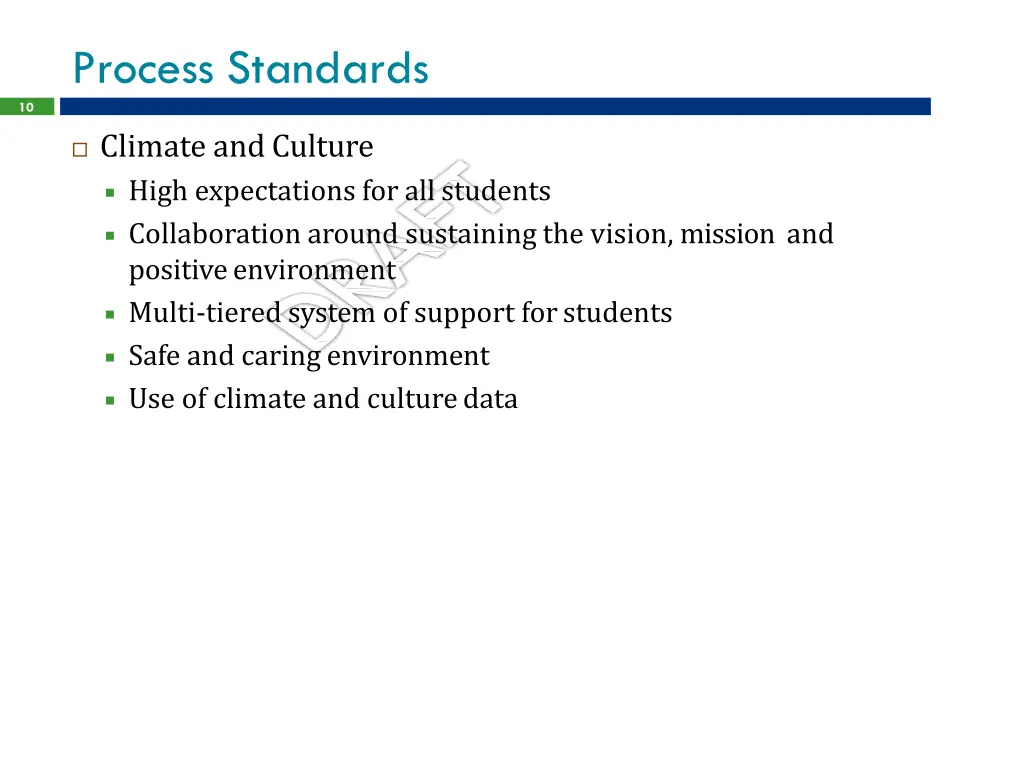 process standards