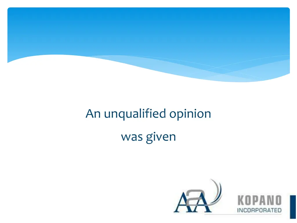 an unqualified opinion