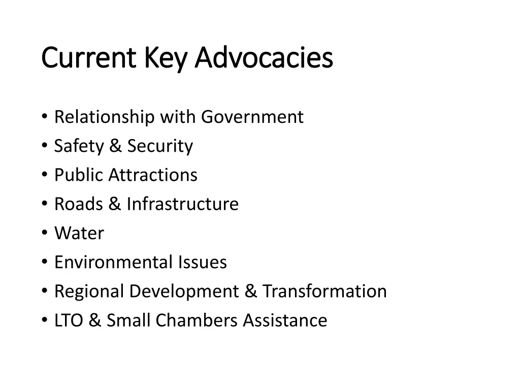 current key advocacies current key advocacies