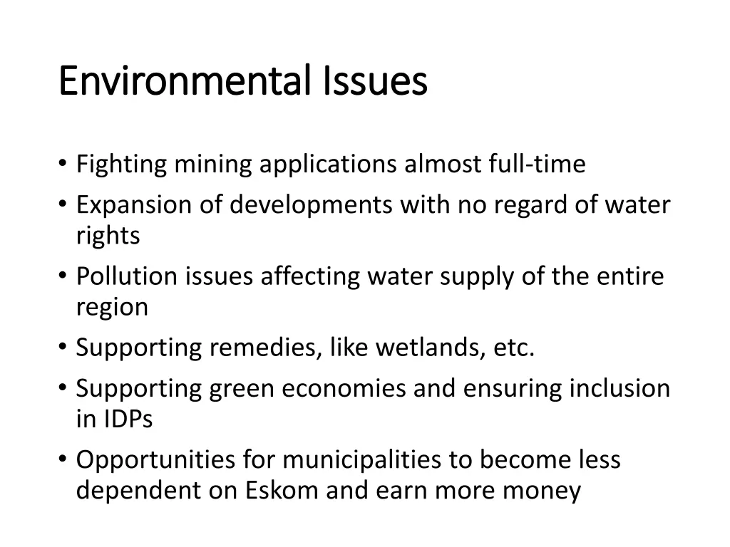 environmental issues environmental issues