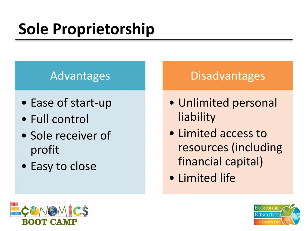 sole proprietorship