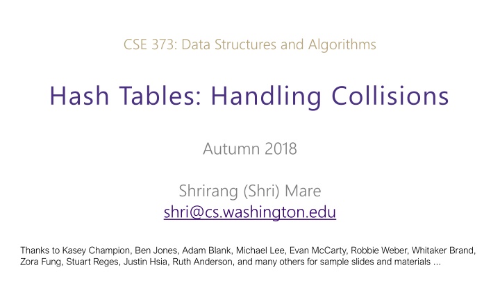 cse 373 data structures and algorithms