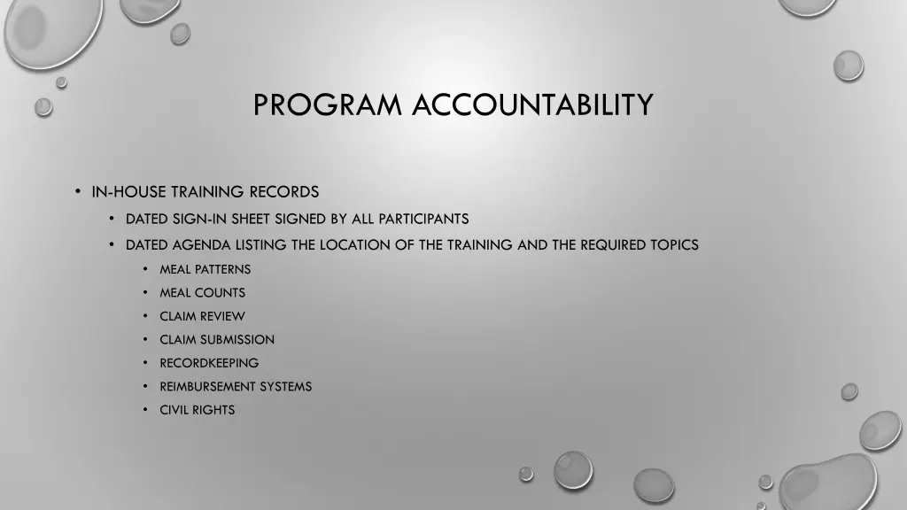 program accountability 5