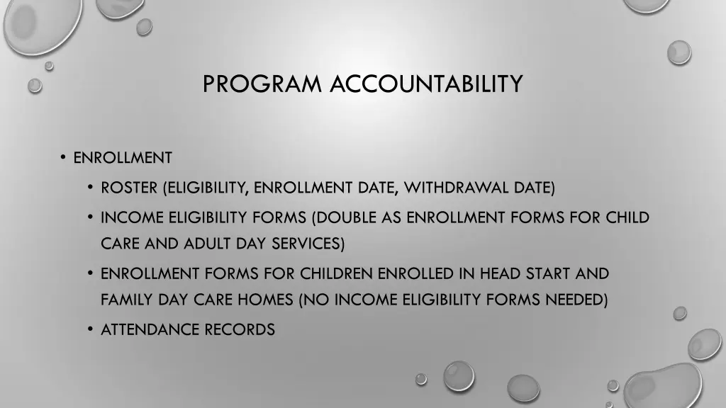 program accountability