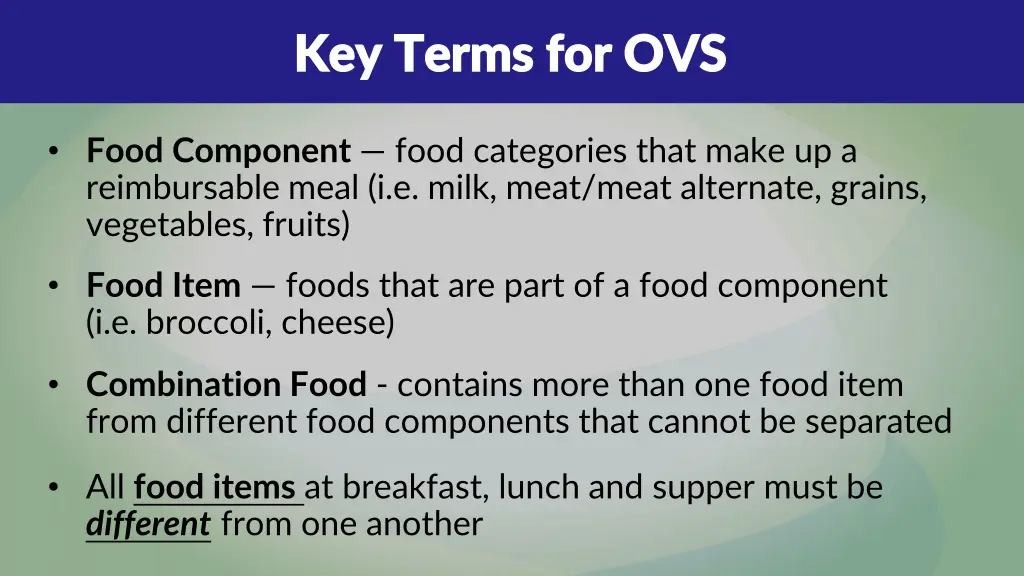 key terms for ovs key terms for ovs