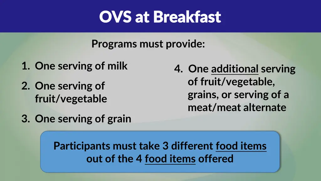 ovs at breakfast ovs at breakfast