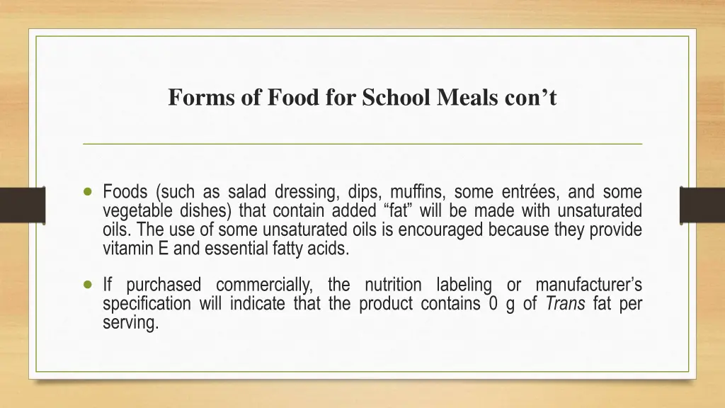 forms of food for school meals con t 2