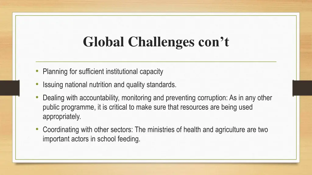 global challenges con t 1