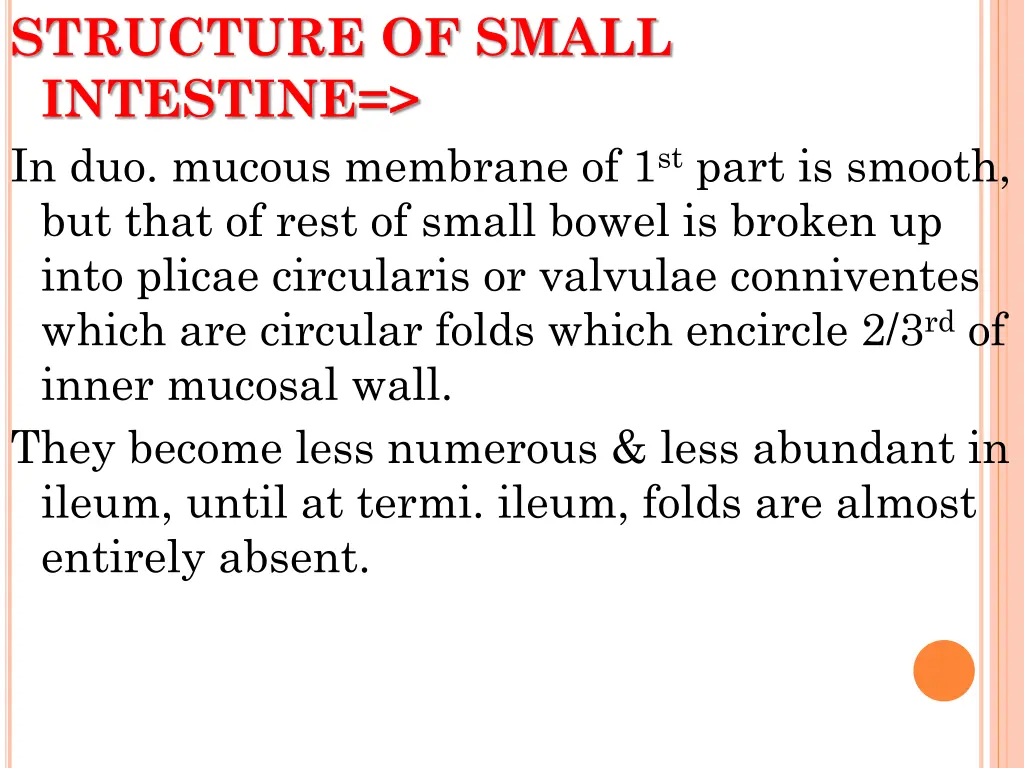 structure of small intestine in duo mucous