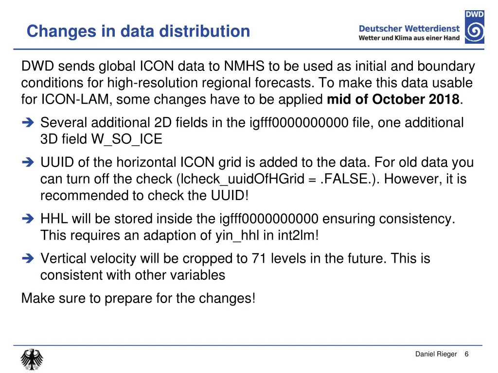 changes in data distribution