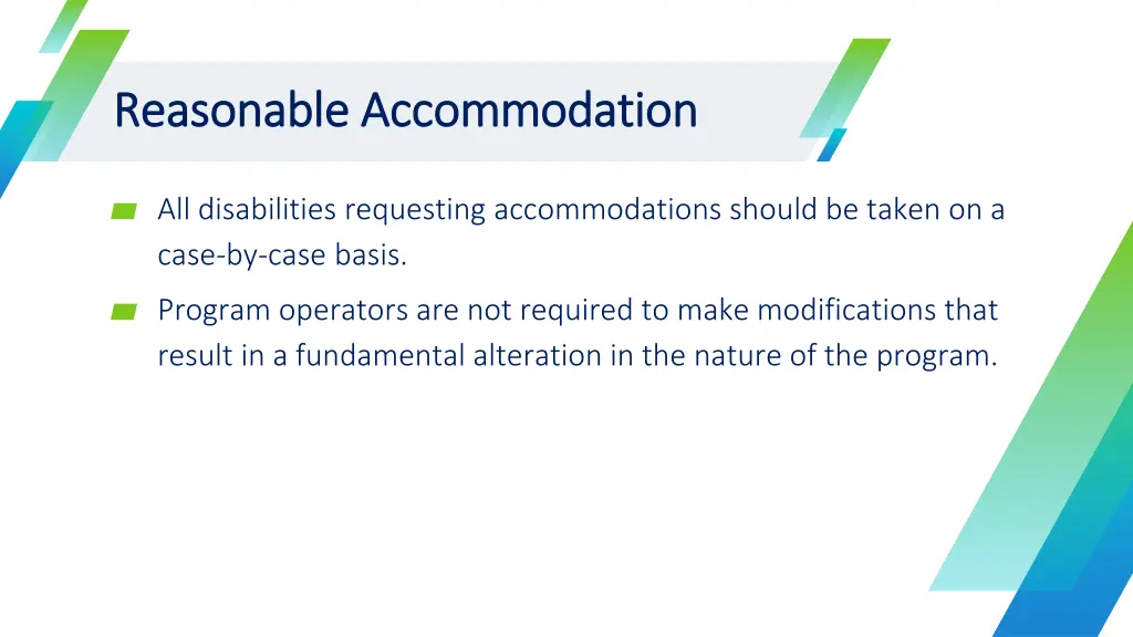 reasonable accommodation reasonable accommodation